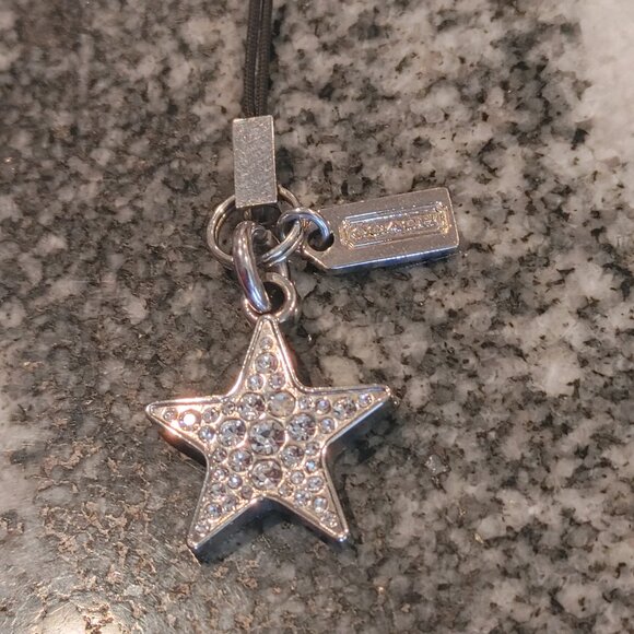 Coach Key Chain Bag Charm, Phone Attachment - Vintage - Twinkle Star - Picture 2 of 15